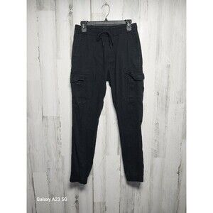 Aeropostale Twill Cargo Joggers Black Size Xtra Small